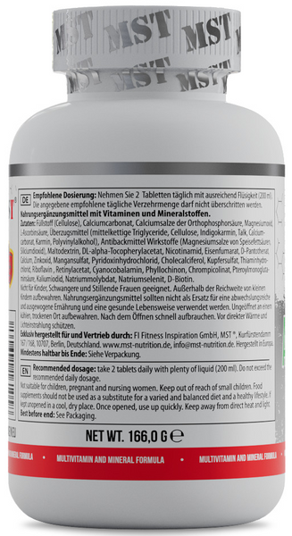 MST&reg; Complex Vitamins 13 Vitamins and 10 Minerals All Vitamins - 120 tabs