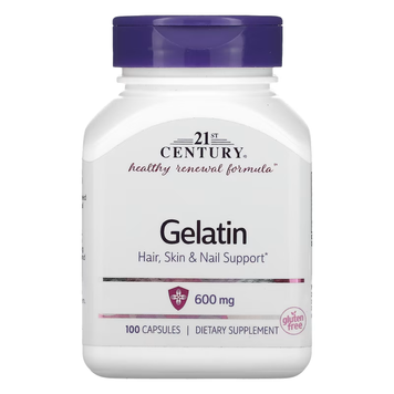 Gelatin for Hair, Skin and Nail Health 600 mg - 100 capsules