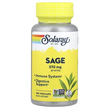 Organic Sage (Leaves) 570 mg - 100 veg. capsules