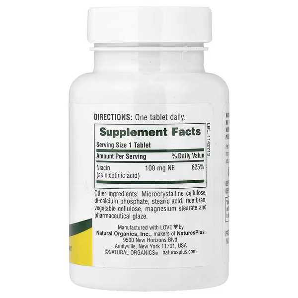 Niacin (Vitamin B-3) 100 mg - 90 tablets 2023-10-5219 фото