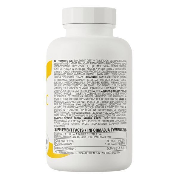 Vitamin C 500 mg - 90 tablets