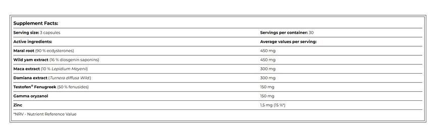 Рослинний Комплекс з Екдистероном - 90 капсул 23435-01 фото