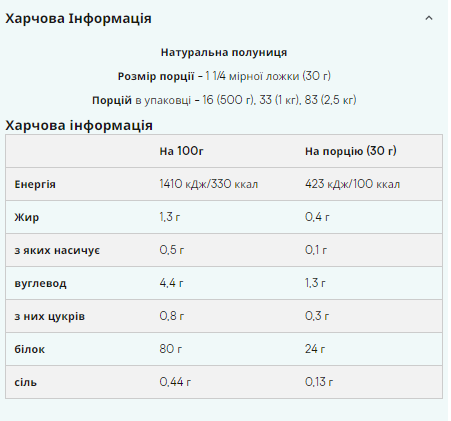 Изолят Соевого Протеина Soy Protein Isolate - 1000г Натуральная Клубника 100-18-7370068-20 фото