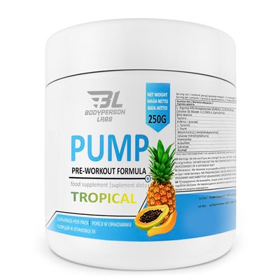 Предтренувальний Комплекс Pre-Workout Formula - 250г Тропічні Фрукти 100-80-5150525-20 фото