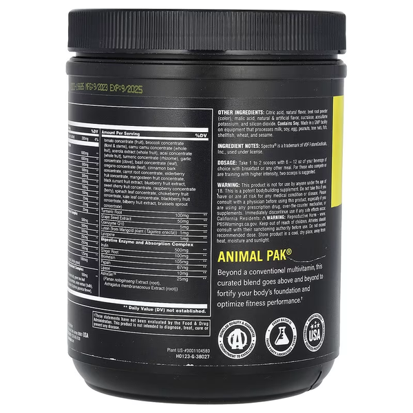 Тонизирующий Витаминный Комплекс Animal Pak&reg; Improved Formula - 417 г Фруктовий Пунш 22313-03 фото