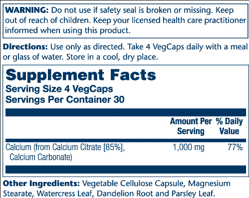 Кальций Цитрат Calcium Citrate 1000мг - 120 вег.капсул 2022-10-1023 фото