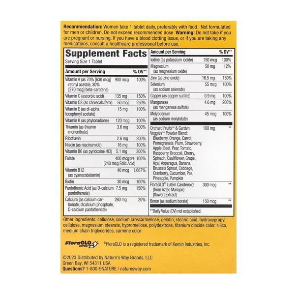 Мультивітамінний Комплекс для Жінок від 50 років Women's 50+ Complete Multivitamin - 50 таб 2022-10-1717 фото