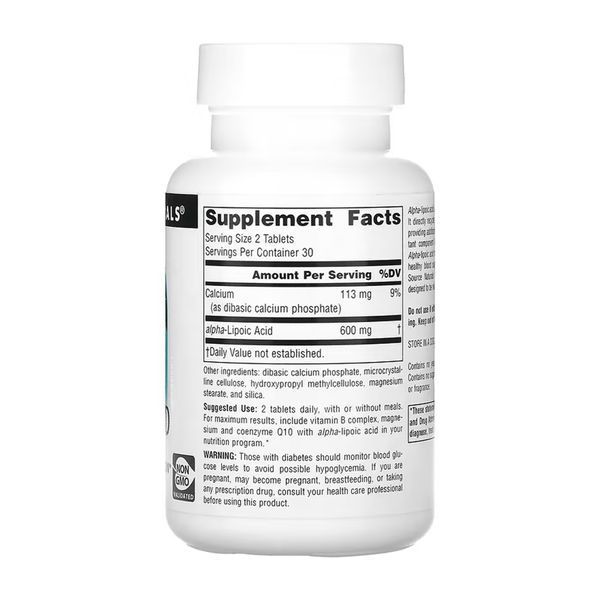 Alpha Lipoic Acid with Calcium 300 mg - 60 tablets