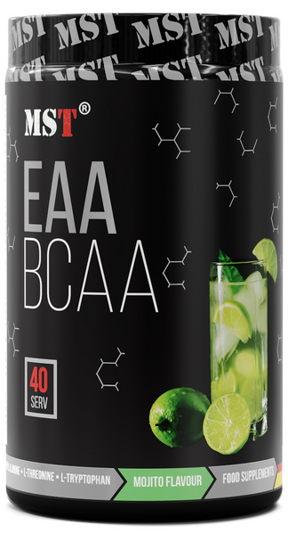 MST BCAA EAA Zero Комплекс Амінокислот без цукру - 520г Мохіто 11084-02 фото