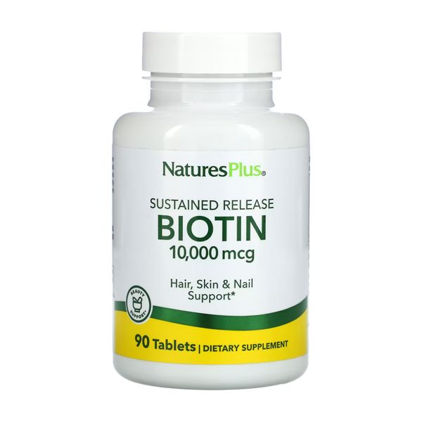 Біотин тривалого вивільнення Biotin 10000мкг - 90 таб 2023-10-2360 фото