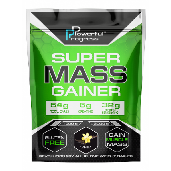 Високобілковий Гейнер з Креатином Super Mass Gainer - 1000г Ваніль 100-26-6510180-20 фото