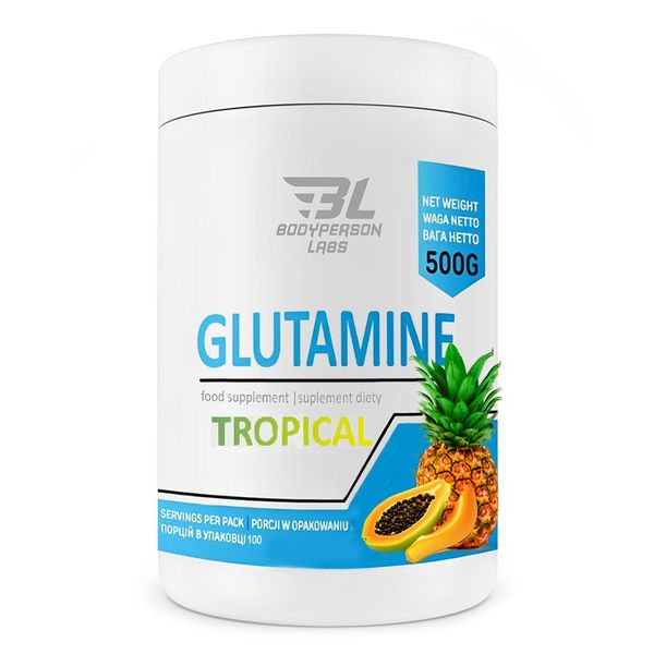 Л-Глютамин Glutamine - 500г Тропические Фрукты 100-82-9422397-20 фото