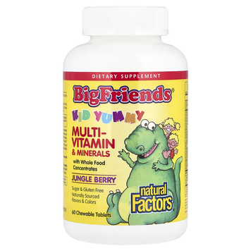 Дитячий Мультивітамінний Комплекс Big Friends&reg; - 60 жувальних таблеток 2023-10-6556 фото