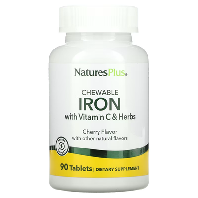 Железо с витамином С и травами Iron 27мг with Vitamin C Herbs - 90 таб 2023-10-2361 фото