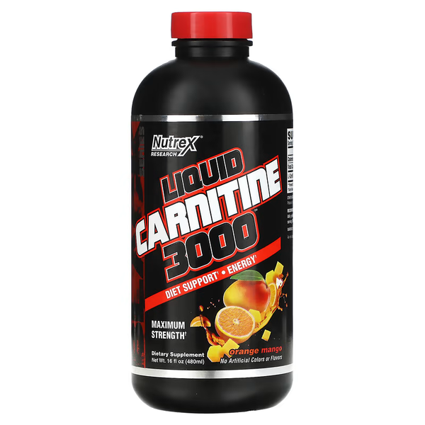 Жидкий Карнитин, Liquid L-Carnitine 3000 Апельсин-Манго - 480 мл  2022-09-9942 фото