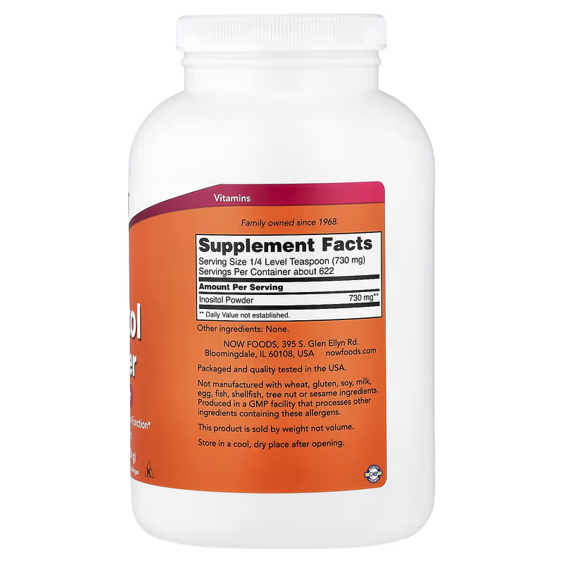 NOW Inositol Powder - 454 g - MyBilok