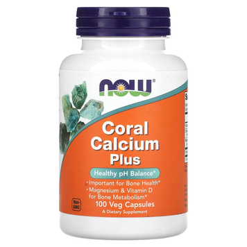 Coral Calcium Magnesium and Vitamin D3 Coral Calcium Plus Mag D-3 - 100 veg.capsules