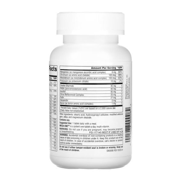 High-Efficiency Multivitamins with Minerals Mega-One&trade; - 30 tablets