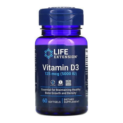 Вітамін Д3 Vitamin D3 125мкг (5000 IU) - 60 софтгель 2022-10-1906 фото