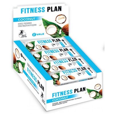 Поживні Батончики Fitness Plan Muesli Bar - 30x25г Кокос 100-68-3608520-20 фото