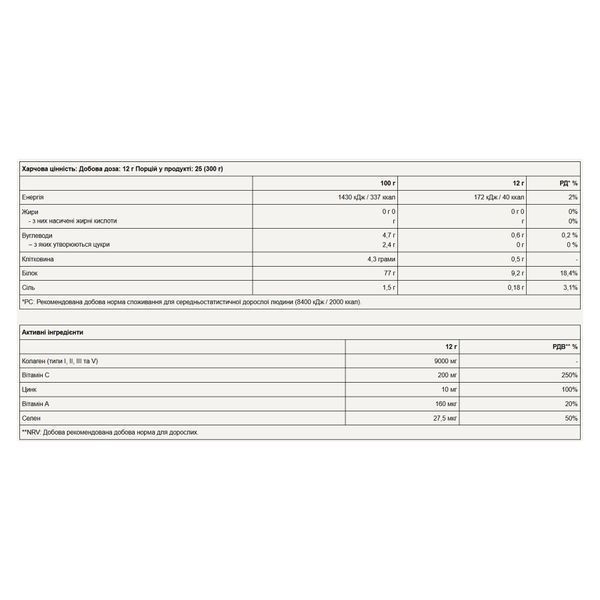 Гідролізований Колаген (типи I, II, III, V) зі Шматочками Полуниці CollaFruit - 300 г 2023-10-5625 фото