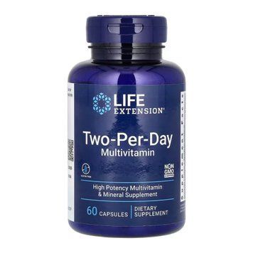 Мультивітаміни для прийому двічі на день Two-Per-Day Multivitamin - 60 капсул 2022-10-1973 фото