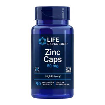 Цинк у Капсулах Висока Ефективність Zinc Caps 50мг - 90 вег.капсул 2023-10-2656 фото