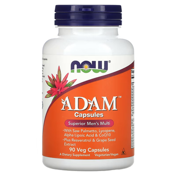 NOW Foods Мультивитамины для Мужчин ADAM&trade;- 90 капсул 2022-10-2488 фото