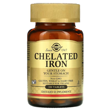 Хелатное Железо Chelated Iron 25 мг &ndash; 100 таблеток 18116-01 фото