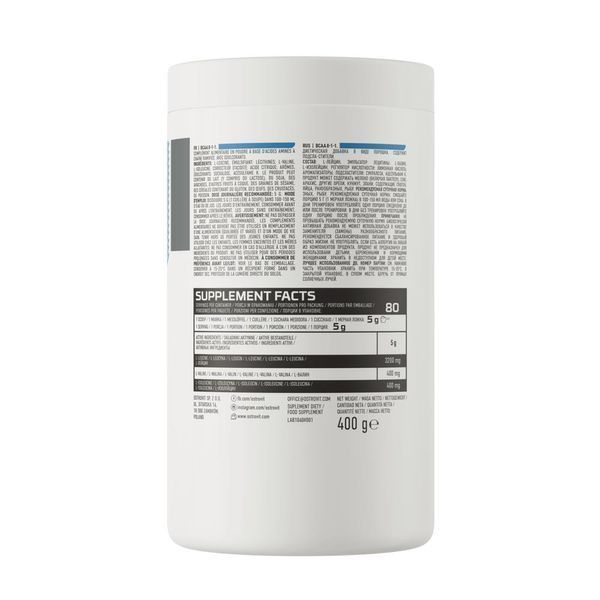 Комплекс Амінокислот з Розгалуженим Ланцюгом BCAA 8:1:1 - 400 г 08418-02 фото