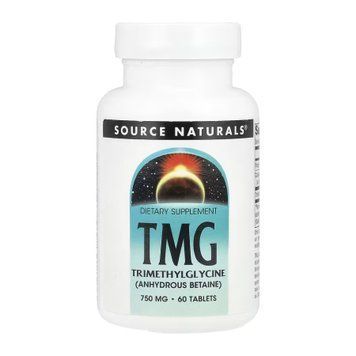 Триметилгліцин (ТМГ) з Кальцієм 750 мг - 60 таблеток 2023-10-4617 фото