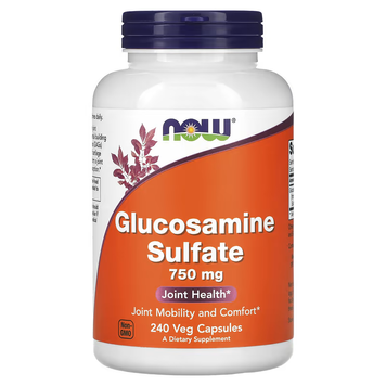 Глюкозамін Glucosamine Sulfate 750 мг - 240 вег.карсул 2022-10-2398 фото