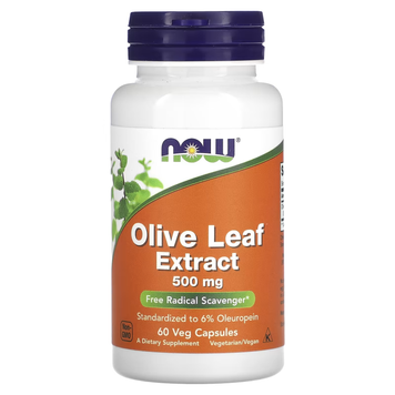 Екстракт Листя Оливкового Дерева Olive Leaf Extract 500мг - 60 вег.капсул 2022-10-0972 фото