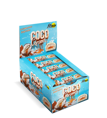 Поживні Кокосові Батончики без цукру Coco Caramel - 20x40г Мигдаль 2023-10-2667 фото