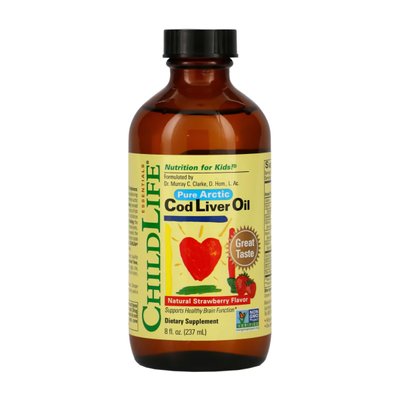 Cod Liver Oil Liquid - 237ml Natural Strawberry 2023-10-3710 фото