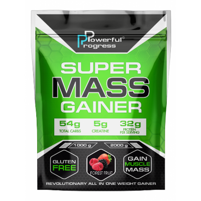 Високобілковий Гейнер з Креатином Super Mass Gainer - 2000г Лісові Фрукти 100-88-3326312-20 фото