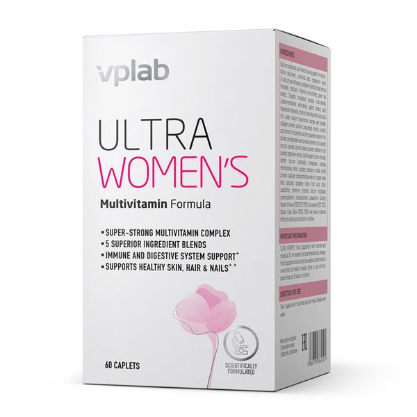 Витаминный комплекс для женщин Ultra Women Multivitamin Formula - 60 каплет 2022-10-1449 фото