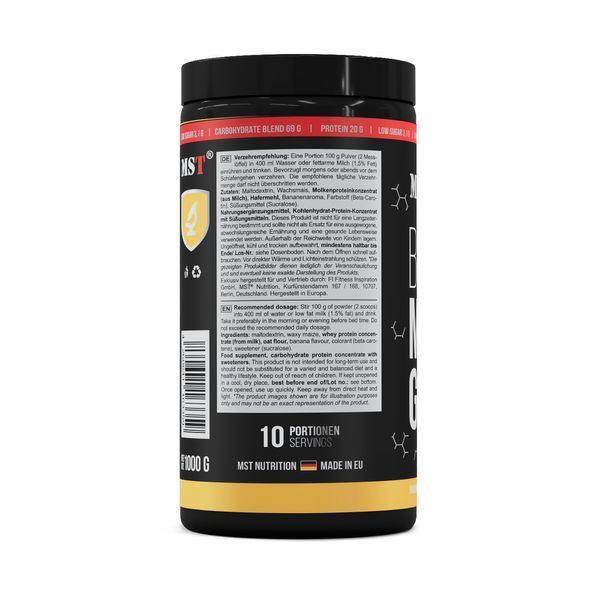 MST&reg; BEST Mass Gainer Gainer - 1000 g