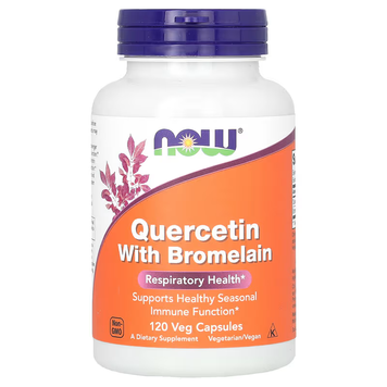 NOW Quercetin with Bromelain - 120 veg. capsules