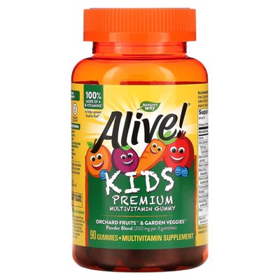 Мультивитамины для детей Premium Kids Multivitamin - 90 жевательных конфет 2022-10-0602 фото