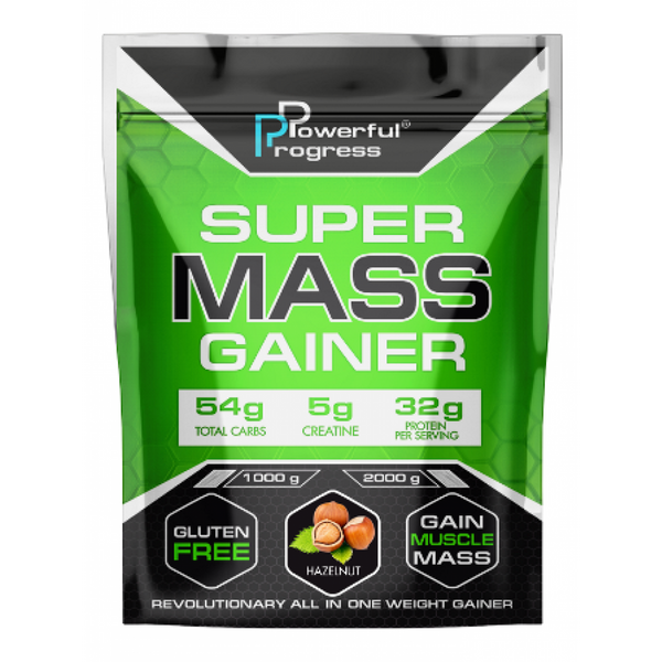 Високобілковий Гейнер з Креатином Super Mass Gainer - 2000г Фундук 100-63-5318812-20 фото