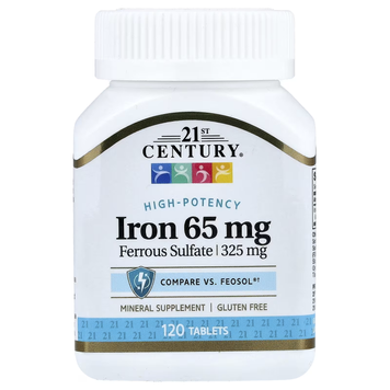 Ferrous Sulfate 65 mg - 120 tablets