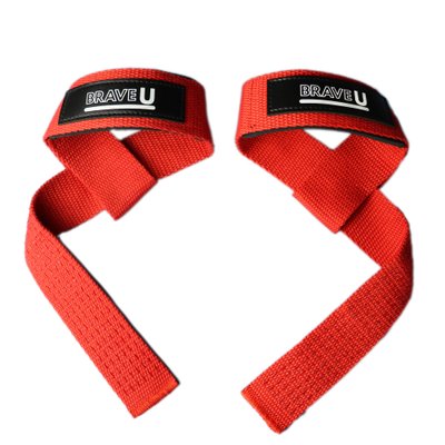 Атлетические Лямки для Тяги Traction straps BU4001 - Красные 2022-10-2348 фото