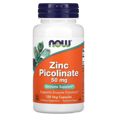 Цинк Піколінат Zinc Picolinate 50 мг - 120 вег.капсул 2022-09-0124 фото