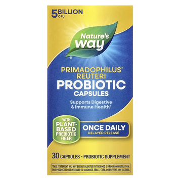 Primadophilus&reg; Reuteri Probiotic Complex 5 billion CFU - 30 veg. capsules