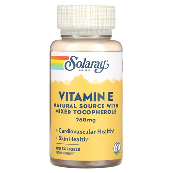 Витамин Е Vitamin E d-Alpha Tocopherol 268мг - 50 софтгель 2023-10-2382 фото