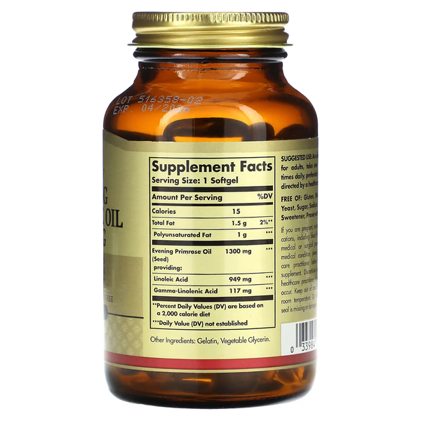 Олія Примули Вечірньої Evening Primrose Oil 1300мг - 60 софтгель 2022-10-1985 фото