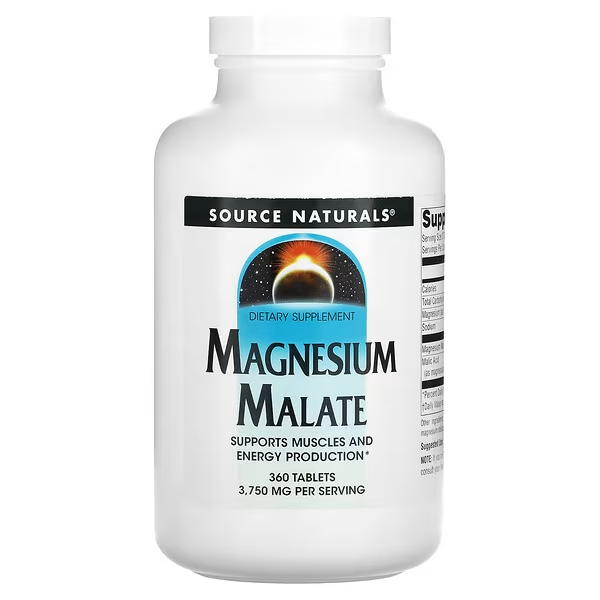 Малат Магния Magnesium Malate 1250мг - 360 таб 2023-10-2683 фото