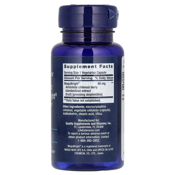 Aristotropia Berry Extract for Tear Support Tear Support with MaquiBright 60mg - 30 veg.capsules