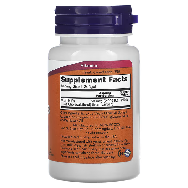 Vitamin D3 Highly Active VIT D-3 2000IU - 120 softgels